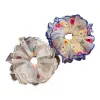 Flower-embroidered large intestine hair band Hanfu headwear hair band Versatile headwear for women Item Picture